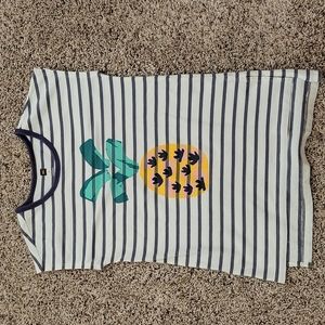 Tea Collection, size 6, striped pineapple tunic